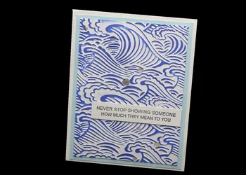 

2020 New Arrival Wave Embossing folder for CARD MAKING DIY Papecraft Scrapbook -Decor plastic embossing folder 145x105mm
