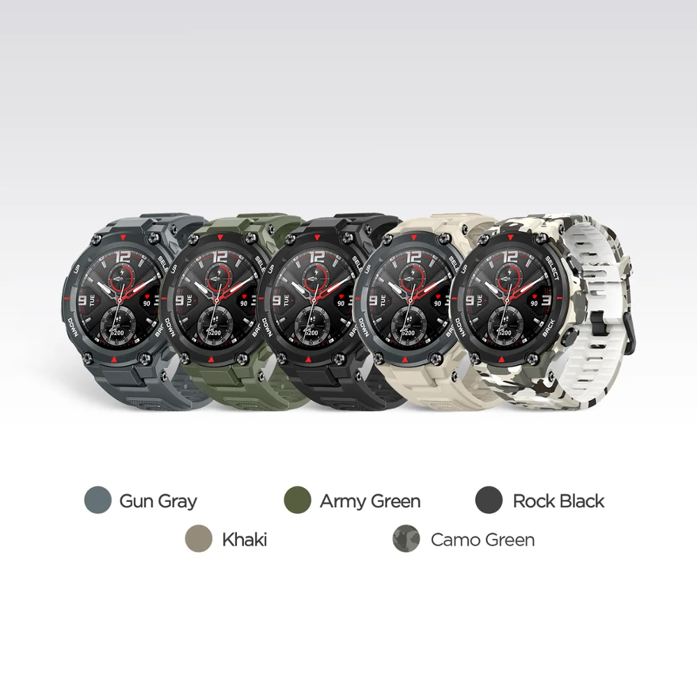 Новинка 2020 Смарт-часы CES Amazfit T rex T-rex управление музыкой 5ATM Смарт-часы GPS/GLONASS Срок службы батареи 20 дней раньше для Android-4