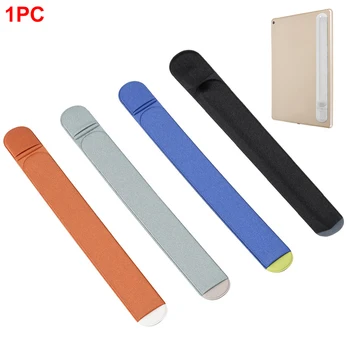 

Non Slip Portable Artificial Flannel Scratch Prevention Pocket Elastic Pencil Case Universal Sticker Back Adhesive For IPad