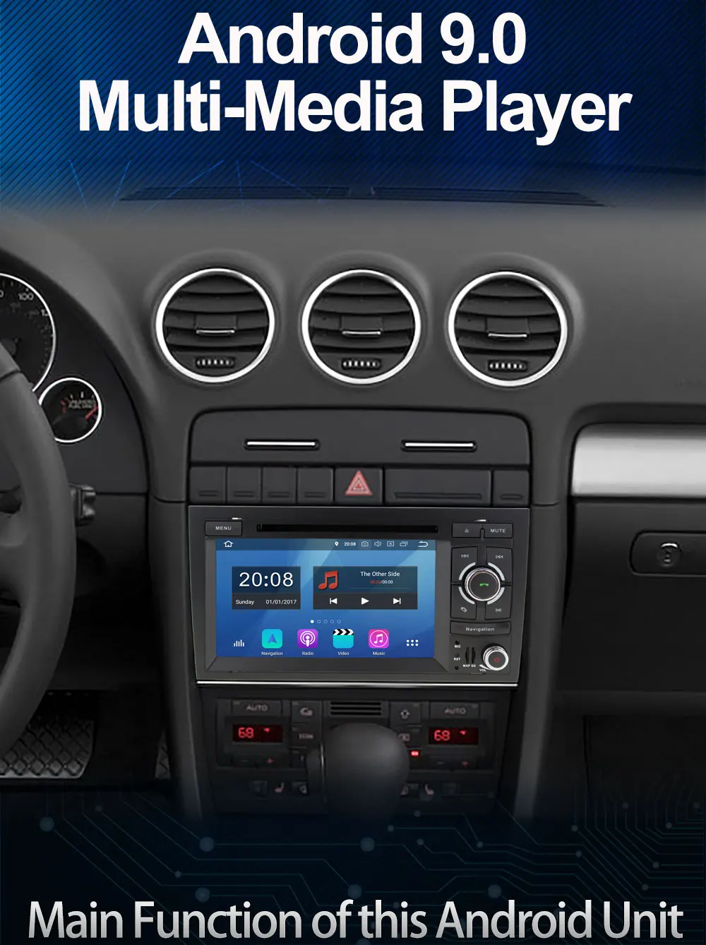 Discount 5 USB Port Android 9.0 PX6/Octa Core Car DVD For Audi A4 2002 2003 2004 2005 2006 2007 Car S4 RS4 8E 8F B9 B7 RNS-E Car Radio 2 Discount 5 USB Port Android 9.0 PX6/Octa Core Car DVD For Audi A4 2002 2003 2004 2005 2006 2007 Car S4 RS4 8E 8F B9 B7 RNS-E Car Radio 2