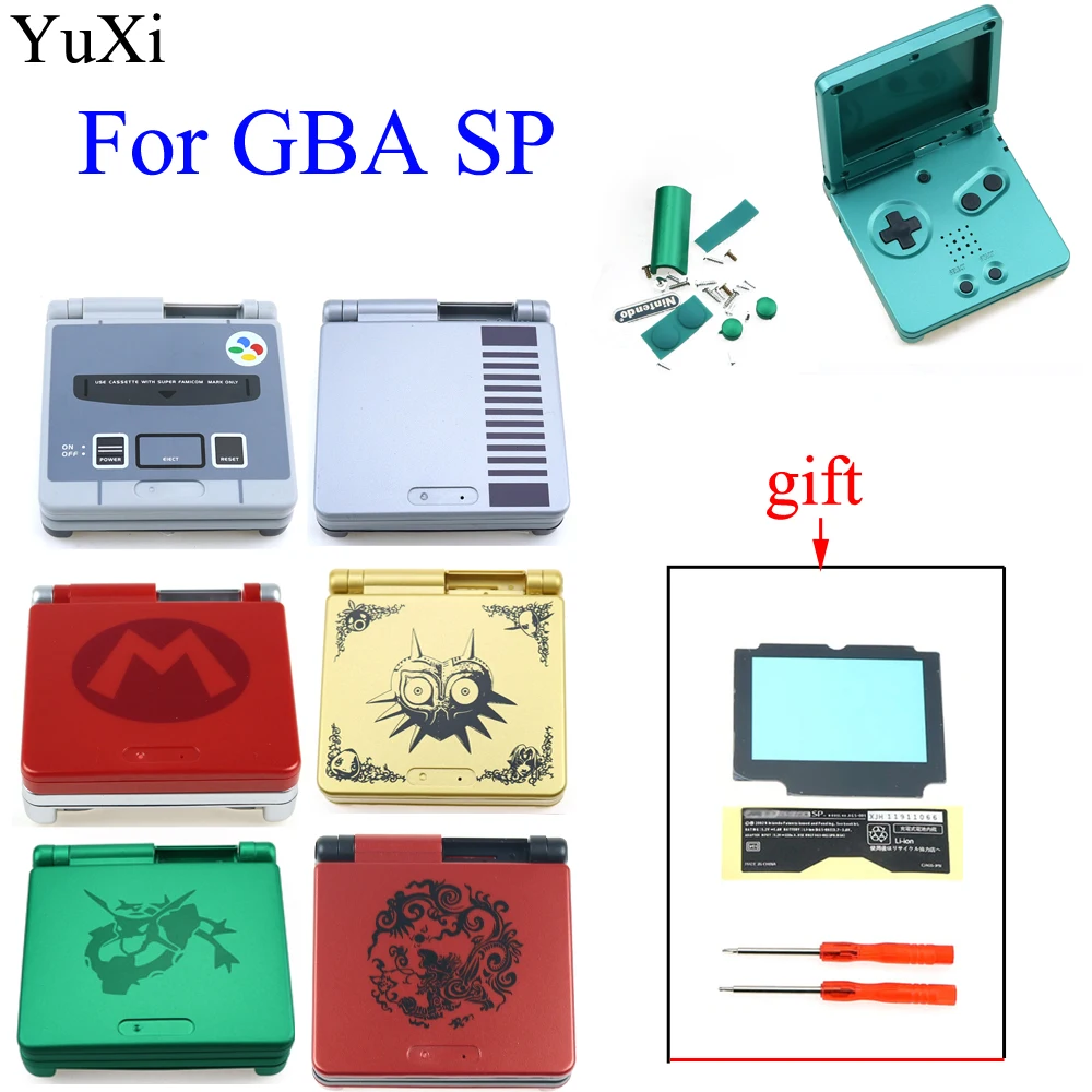 Nova Edição Limitada Completa Habitação Substituição do Escudo para Nintendo Gameboy Advance sp para Gba sp Game Console Capa Case Acces 2023