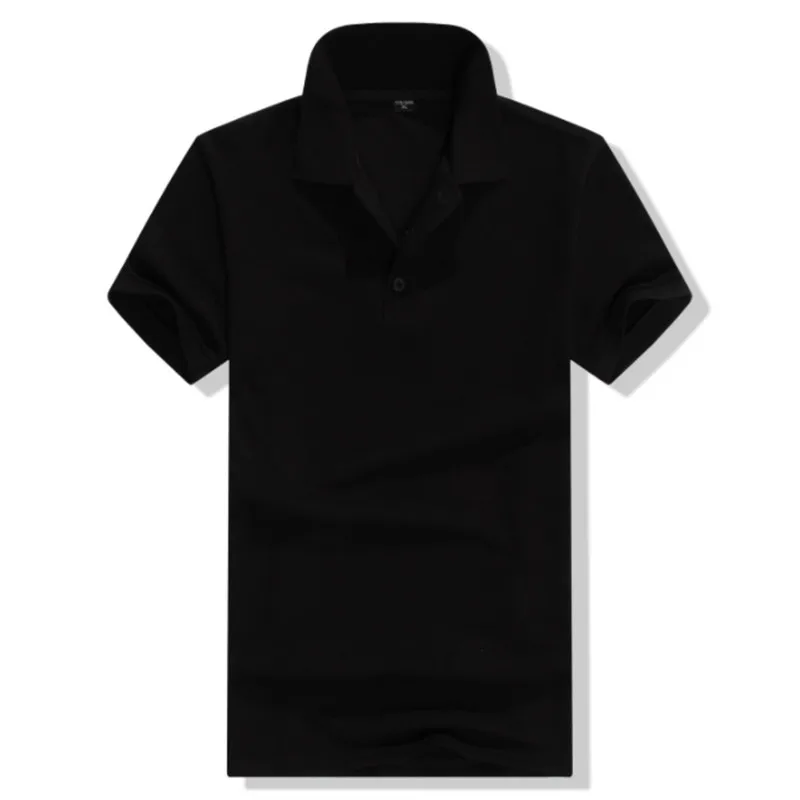 12 цветов, Camisa Polo, Ральф, мужская рубашка, Мужская модная рубашка поло, мужская рубашка, высокое качество, розничная, Camisa Polo Mascu S-3XL - Цвет: black