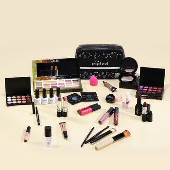 

30pcs Eyebrow Pencil Multifunction Eyeshadow Palette Cosmetics Kit With Storage Bag Face Foundation Makeup Set Professional