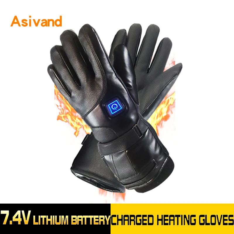 

5500MAH Smart Electric Heating Gloves,Lithium Battery 5 Finger&Hand Back Self Heated,Touch Screen Outdoor Sport Ride Ski Gloves