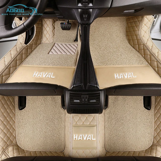 Tapis de sol de voiture pour Haval H9 7 places, Double couche