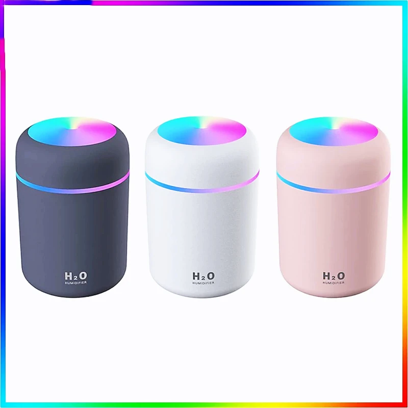 free shopping!!!- Portable 300ml Electric Air Humidifier Aroma Oil
Diffuser USB Cool Mist Sprayer with Colorful Night Light for Home Car