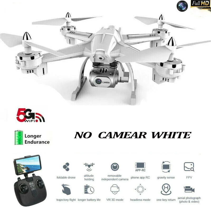Горячая rc вертолет 20 мин Летающий Дрон с 1080P WiFi FPV камера RC Квадрокоптер электрическая игрушка Дрон самолет подарок на день рождения - Цвет: white no camera