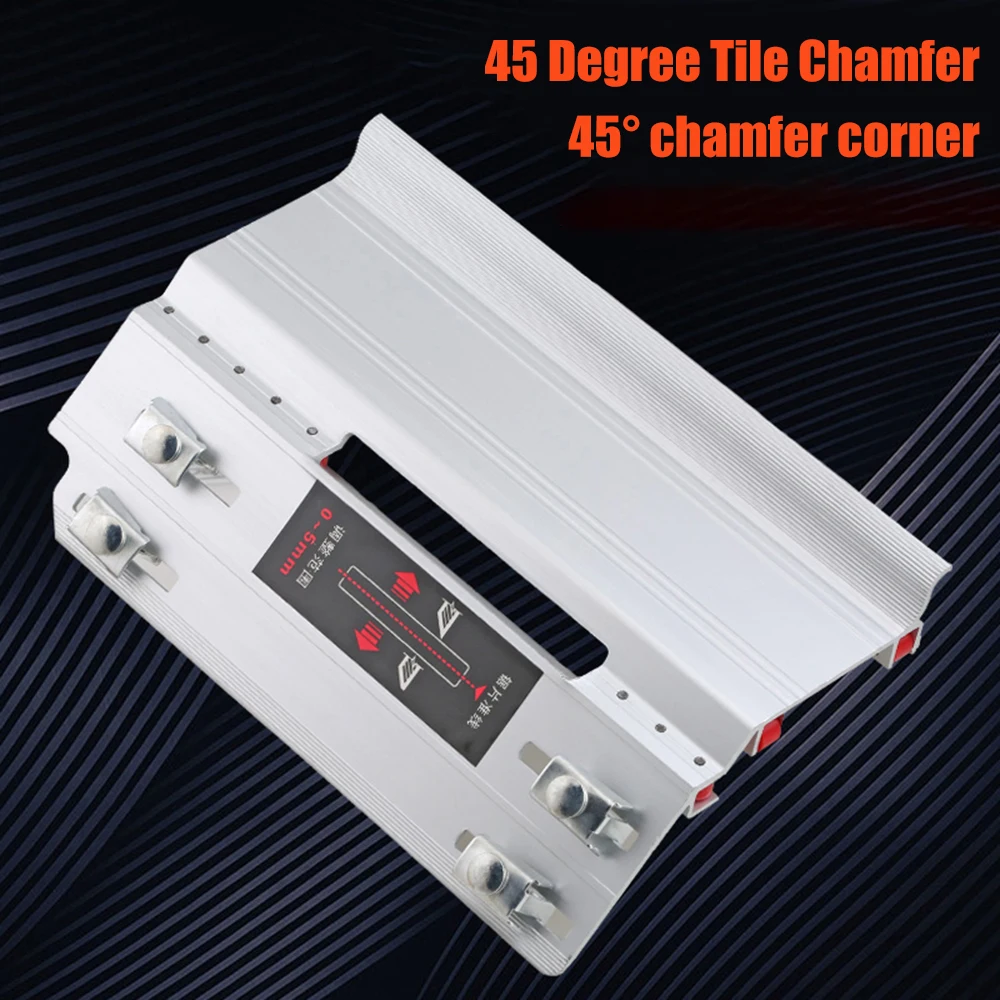 

Tile Chamfering Machine 45 Degree Desktop Stone Cutting Machine Manual Machine Angle Cutting Tool Fits for 122-178mm Base