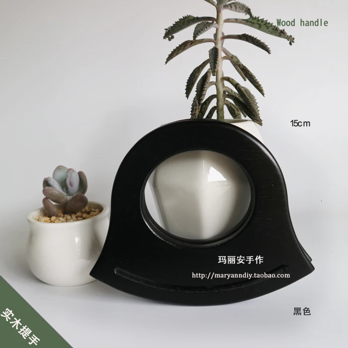 Сумка ручка Колокольчик в форме деревянной руки Wan 15, 18cm2 Размер 4 цвета Diy Руководство орфография ткань конверт части - Цвет: in hand 1 right Oak
