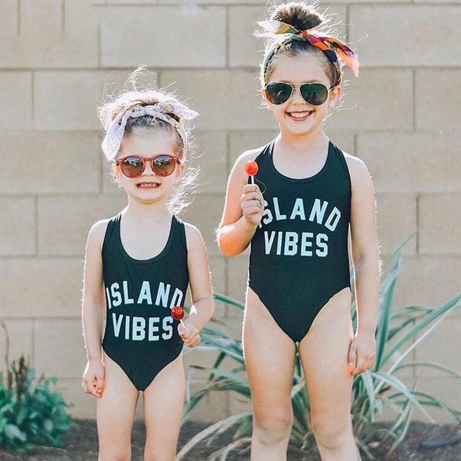 Baby-Swimwear-Girls-One-Piece-Swimsuit-ISLAND-VIBES-Letter-Print-Monokini-Sexy-Bodysuit-Kids-Beach-Wear