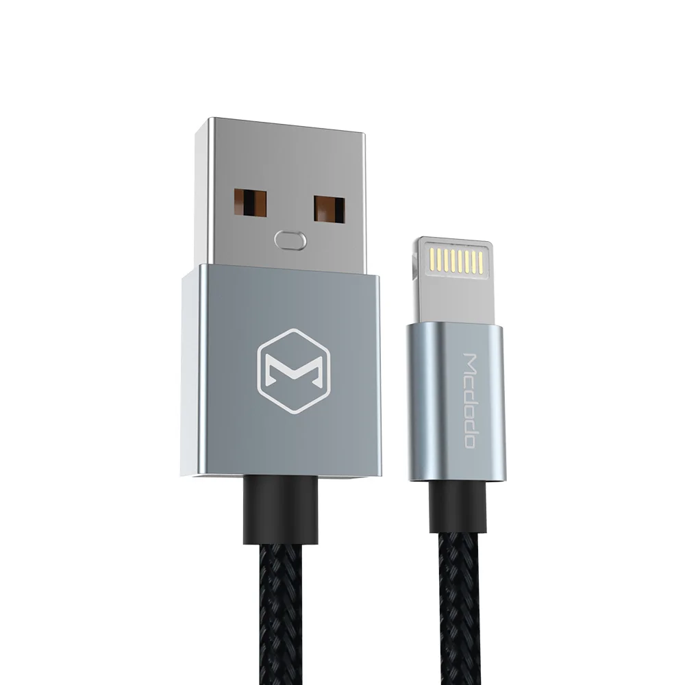Mcdodo MFI usb-кабель для iPhone Apple iPhone X Xs Max XR 8 7 6 plus 2.4A Быстрый зарядный кабель мобильного телефона Зарядное устройство кабель для передачи данных - Цвет: Gray