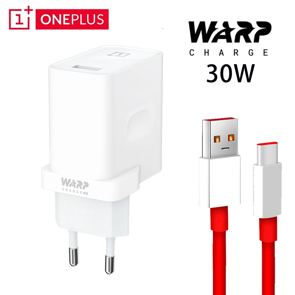 Оригинальное зарядное устройство OnePlus 7Pro 30 Вт основополагающее 6 А USB-кабель Type-C