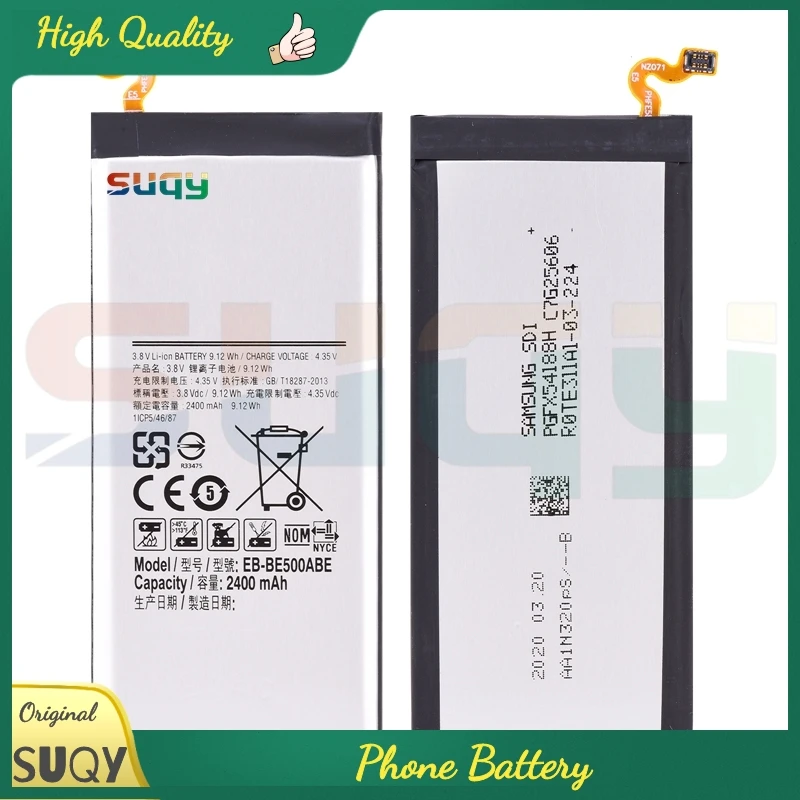 Replacement Battery for Samsung Galaxy E5 E500H E500F SM-E500 2400mAh EB-BE500ABE Bateria E500H/F E500 Batterie | Мобильные телефоны