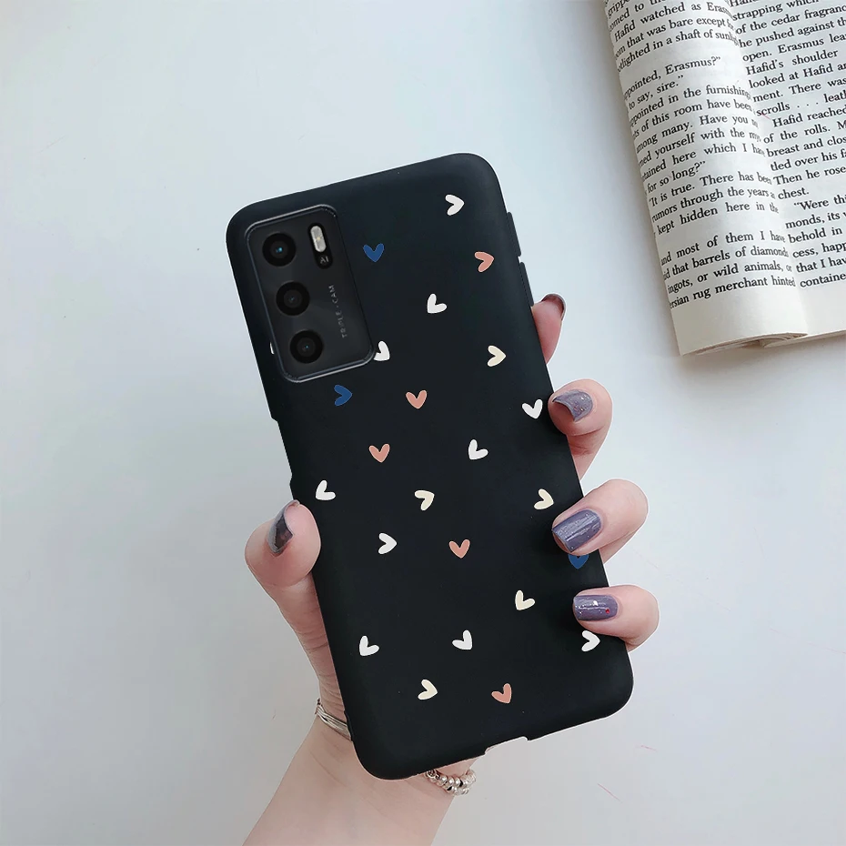 cases for oppo black For Oppo A16s a16 Case 6.52'' Cute Painted Soft Silicone Back Cover for OPPO A16 2021 A 16 S Phone Cases Shockproof Fundas Coque a cases for oppo phones