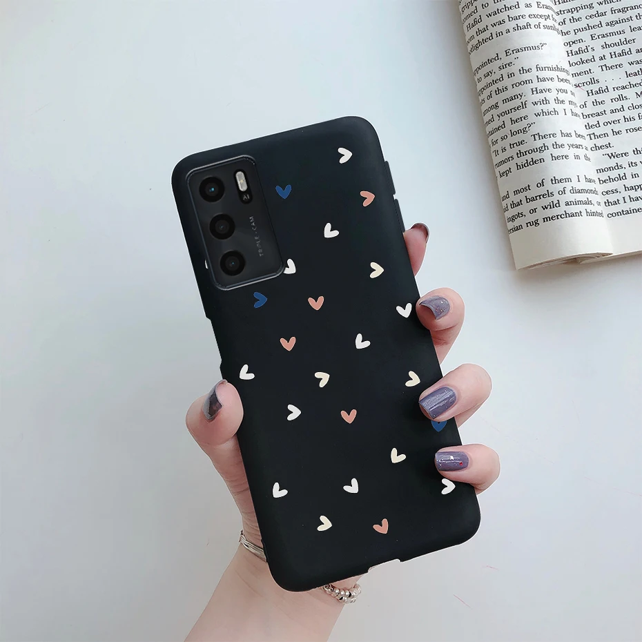 cases for oppo black For Oppo A16s a16 Case 6.52'' Cute Painted Soft Silicone Back Cover for OPPO A16 2021 A 16 S Phone Cases Shockproof Fundas Coque a cases for oppo phones Cases For OPPO