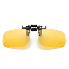 Автомобильные водительские очки для мужчин, анти-УФ поляризованные солнцезащитные очки для вождения, ночного видения, линзы, клип на солнцезащитные очки, аксессуары для салона автомобиля