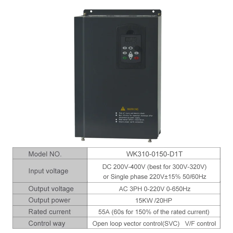 15kw VFD 220V 15KW Солнечный фотоэлектрический инвертор регулятор мощности для использования насоса - Цвет: 15kw