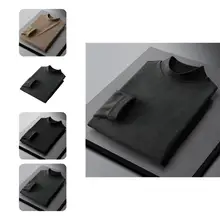 Excelente Base T shirt Stretchable Quente Colorfast Homens Top Base de Camisa Dos Homens Top