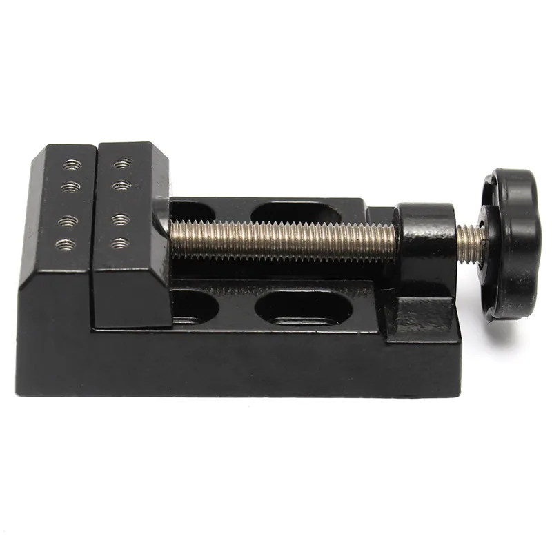 1Pcs Black Jaw Bench Clamp Mini Drill Press Vice Micro Clip Flat Vise