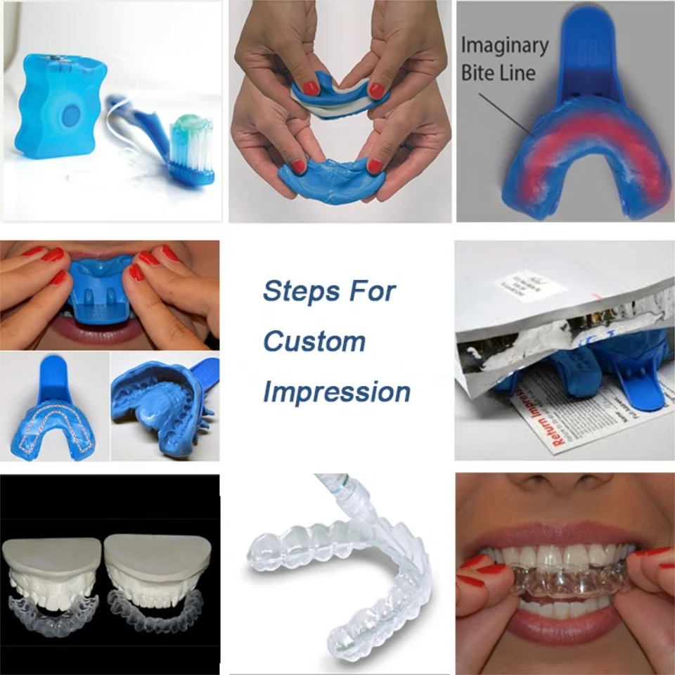 Dental Impression Material Putty Silicone Customize Mouth Tray Mold Kit  Dentistry Teeth Whitening Bleach Tools Oral Health Care - AliExpress