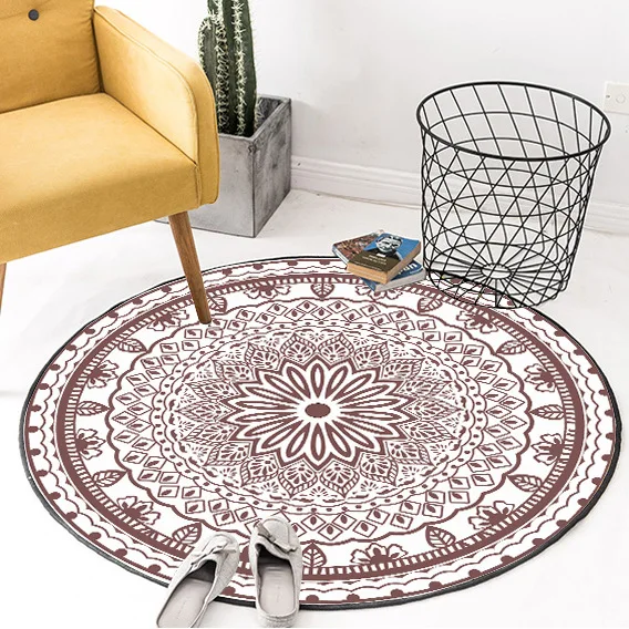 Nordic Round Carpet Bohemia Ethnic Vintage Flower Pattern Mandala Carpets For Living Room Modern Classic Rugs Morocco Carpets Nordic Round Carpet Bohemia Ethnic Vintage Flower Pattern Mandala Carpets For Living Room Modern Classic Rugs Morocco Carpets