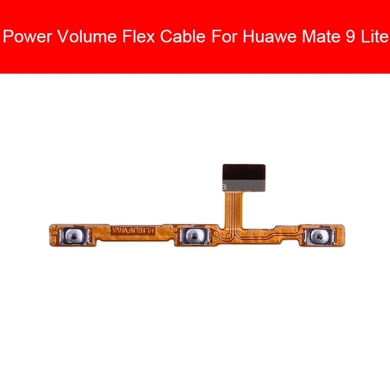Шлейф питания и громкости для Huawei mate 9lite mate 9lite power боковой переключатель аудио управление Замена гибкой ленты
