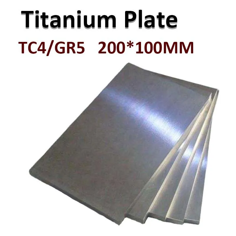 Titanium Plate 200*100mm TC4 Gr5 Grade Board Ti Titanium Sheet