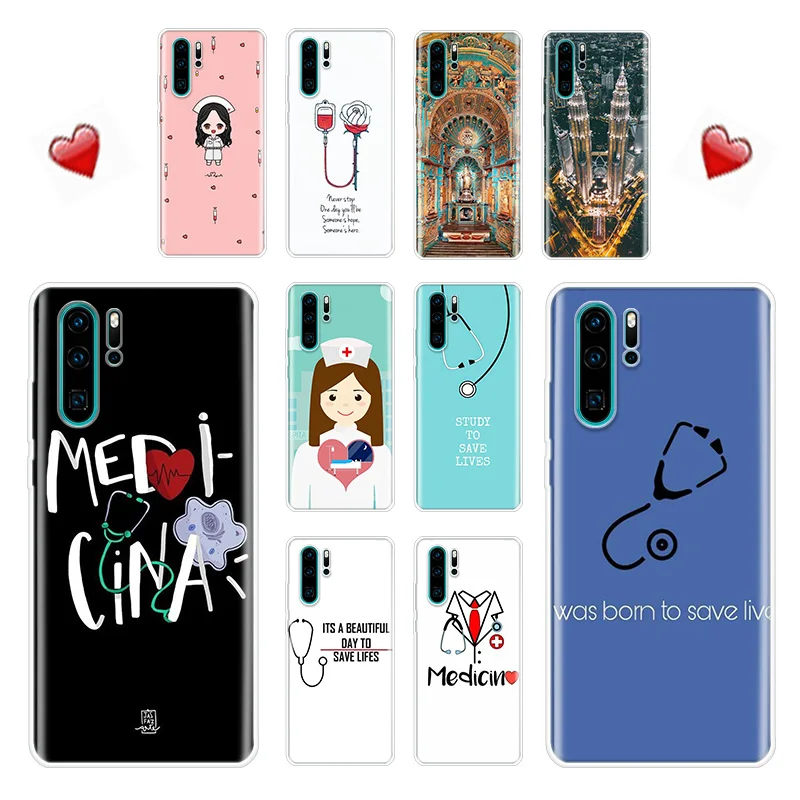 Чехол для Huawei P40 P30 P20 P10 Lite Pro чехол телефона P Smart Plus 2018 2019 Z Mate 10 20 30 Back Co | Мобильные