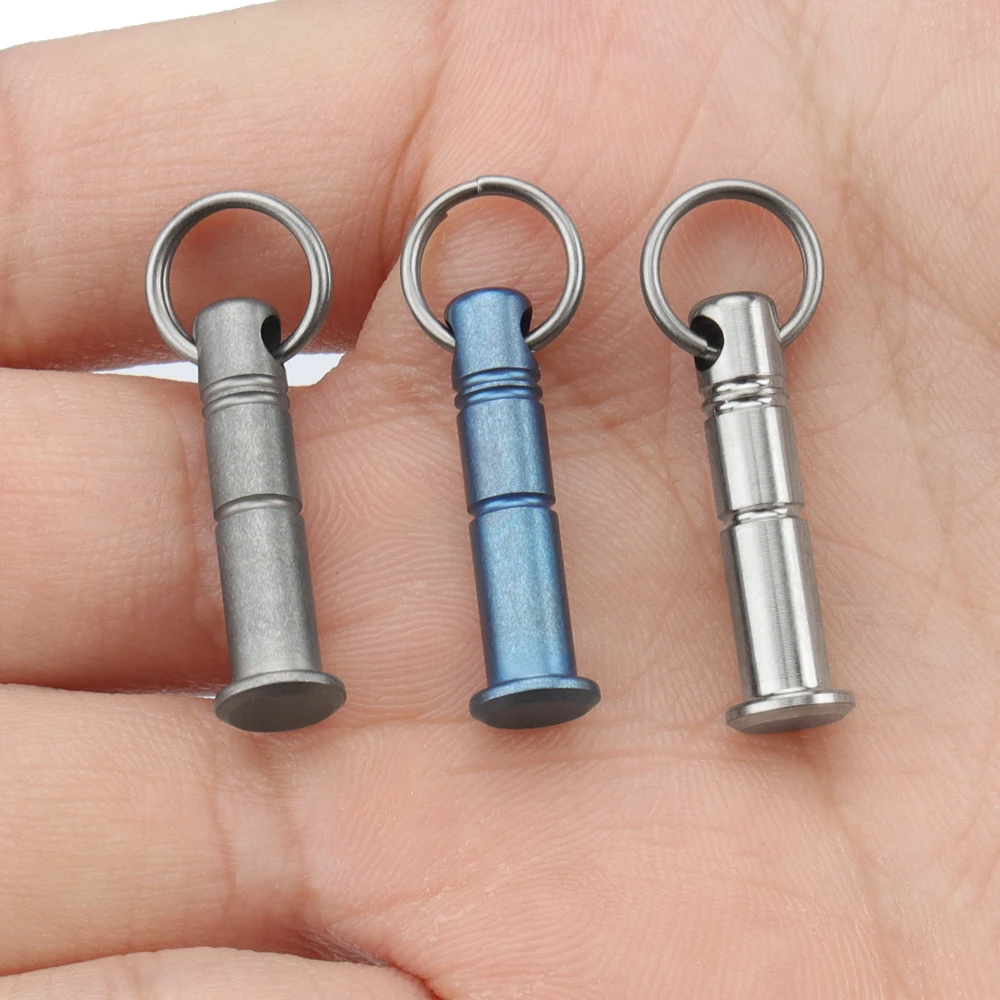 Ciondolo Per Cordino In Titanio TC4 A Forma Di Coltello, 14x10 Mm, Per Coltellino E Zaino, Accessorio Outdoor