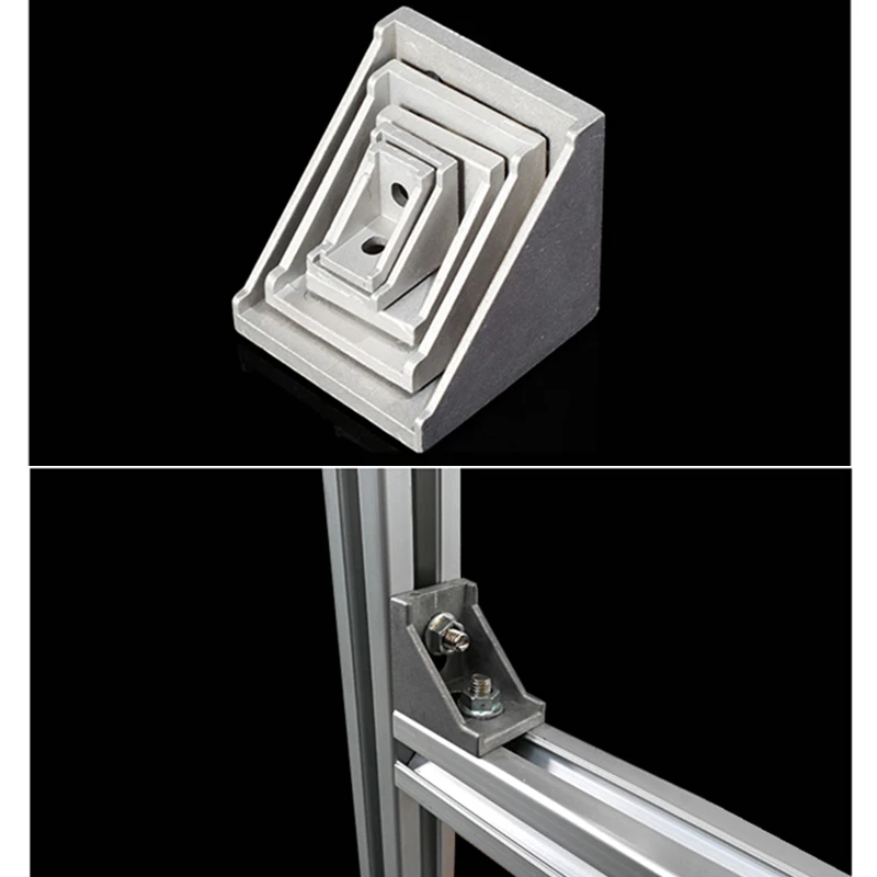 3030 4040 Угловой фитинг угловой алюминиевый соединитель кронштейн крепления 3D принтеры ЧПУ роутеры Промышленный Профиль