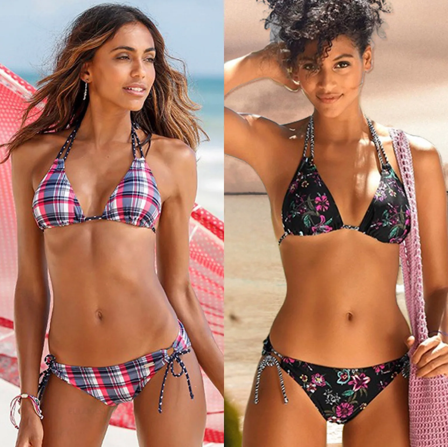 

Agouti Sexy Print Bikini Female Swimsuit 2020 Women Swimwear Two-pieces Bikini set String Bather Bathing Suit Swim