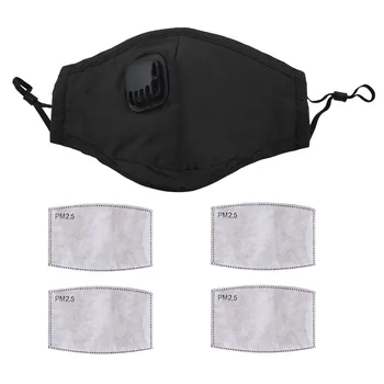 

Unisex Outdoor mondkapjes herbruikbaar Radiation Protection Windproof mondkapjes wasbaar volwassen Face Masks+ 2PCS Filters