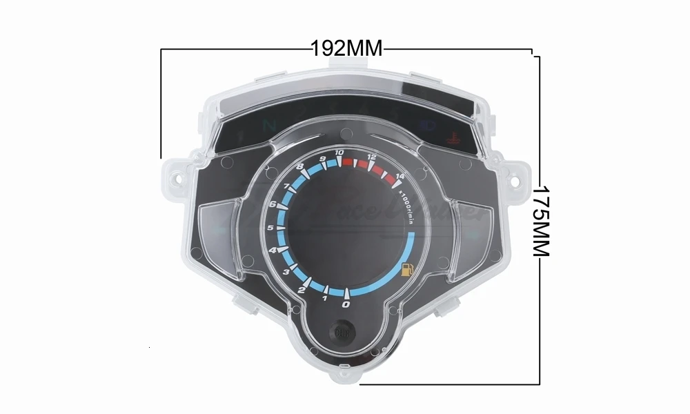 7 цветов Экран Мотоцикл инструмент ЖК цифровой датчик Спидометр Тахометр одометр для Yamaha LC135