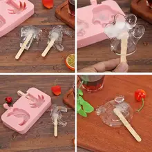 2 формы антипригарная силиконовая форма для мороженого различные технические характеристики дополнительно креативный уникальный морозильник розовый набор форм DIY Инструменты