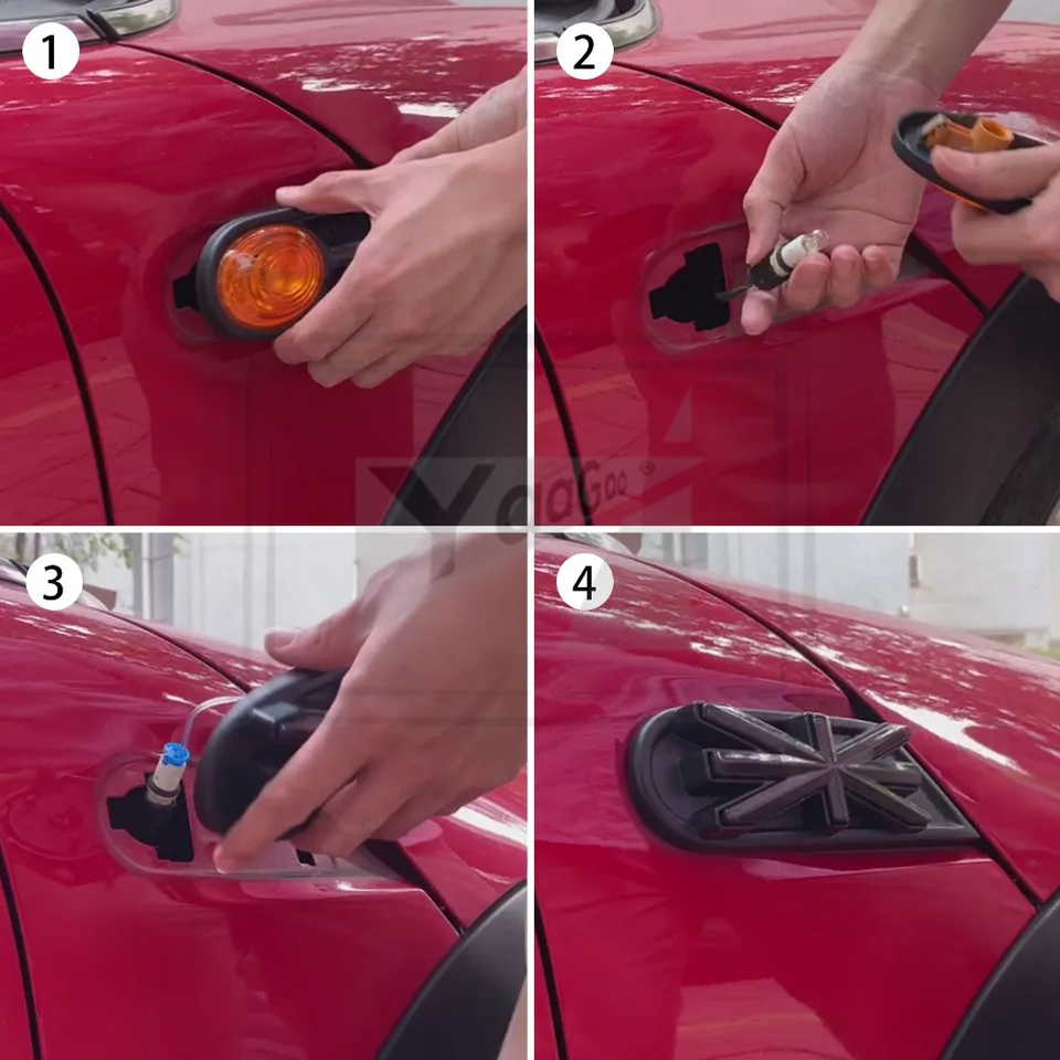 MINI クーパーＳ R56 サイドマーカー　他二点セット ミニクーパーR50 R56 R57 R58ダイナミック点滅サイドマーカーライト