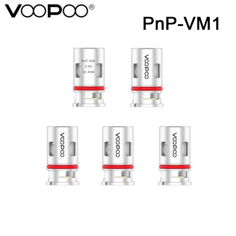

5pcs/lot Original VOOPOO PnP-VM1 Mesh Coil 0.3ohm for VOOPOO VINCI Mod Pod Kit and VINCI R Mod Pod Kit