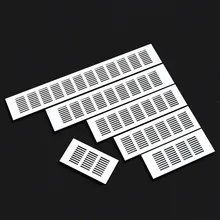 80mm de largura aberturas de alumínio retangular armário guarda roupa ventilação de ventilação capa de ar condicionado decoração para casa capa