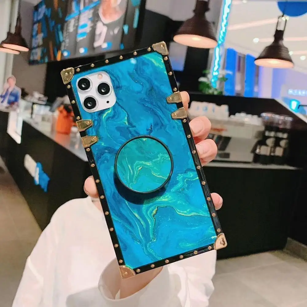 Европейский геометрический узор в виде губ для samsung s8 s9 s10 plus чехол для телефона ударопрочный note 8 9 10 мягкий чехол женский подарок - Цвет: B