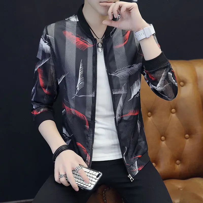 

Spring Autumn Men Windbreaker Jacket Brand Fashion Hip Hop Thin Zipper Casual Jacket Mens Outwear anorak