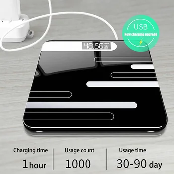 

GJ Floor Scales Bathroom Scales Electronic for Body Weigh Smart Household Electronic Digital Heavy Weigh LCD Display Weights