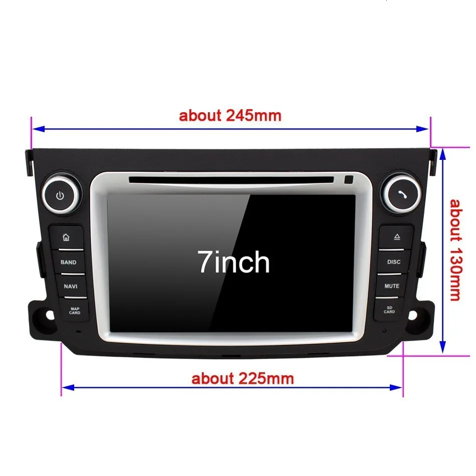 Sale for Mercedes Benz Smart Fortwo 2011 2012 2013 2014 Vehicle Android DVD Entertainment Multimedia Player Radio Audio GPS Navigator 0