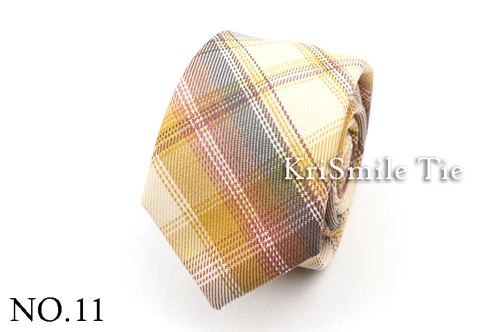 Men's Check Stripe 6cm Tie 100% Cotton Neckties Gift For Man Plaid Series Wedding Party Gift Accessories Women's Anime Tie