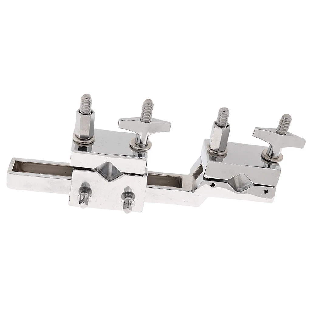 

Hard Multi Double Open Clamp Percussion Instrument Accessory for Drummer 19.5x3.3x8.5cm