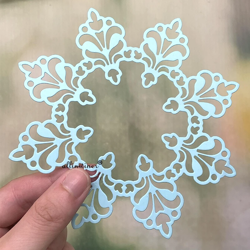 Snowflake Lace Cutting Dies Metal Stencil DIY Scrapbook Album Paper Card Decor