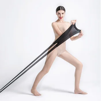 

New Fashion Women Sexy Lingerie Stripe Elastic Stockings Transparent Black Fishnet Thigh Sheer Tights Embroidery Pantyhose Hot