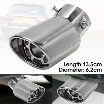 

61mm Universal Car Exhaust Pipe Auto Rear Round Stainless Steel Exhaust Tail pipe Muffler End Trim