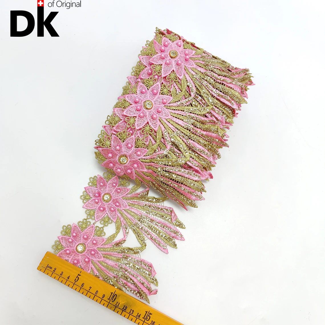 

New Style!! 5 Yards African Lace Fabric 2021 High Quality 100% Cotton Sewing Ribbon For Crafts Sewing Daily Dresses Material