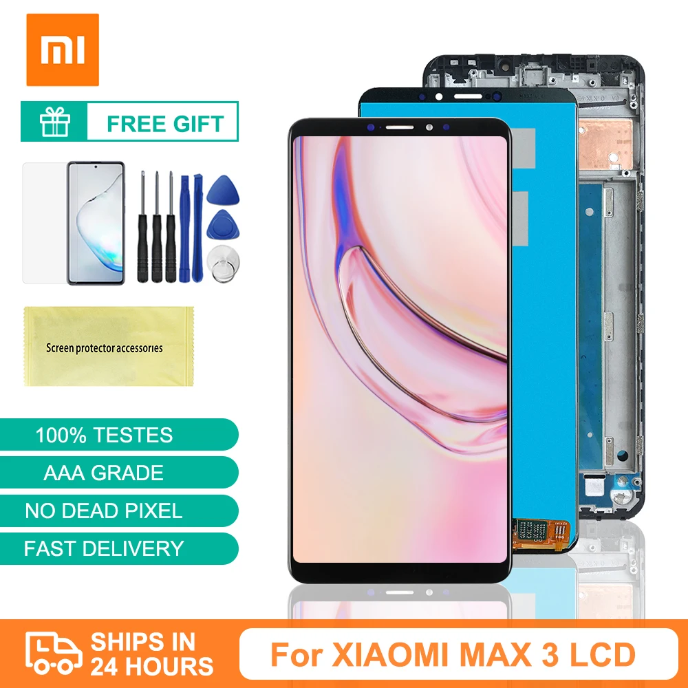 Сменный сенсорный ЖК-экран оригинальный для Xiaomi Mi Max 3 | Мобильные телефоны и