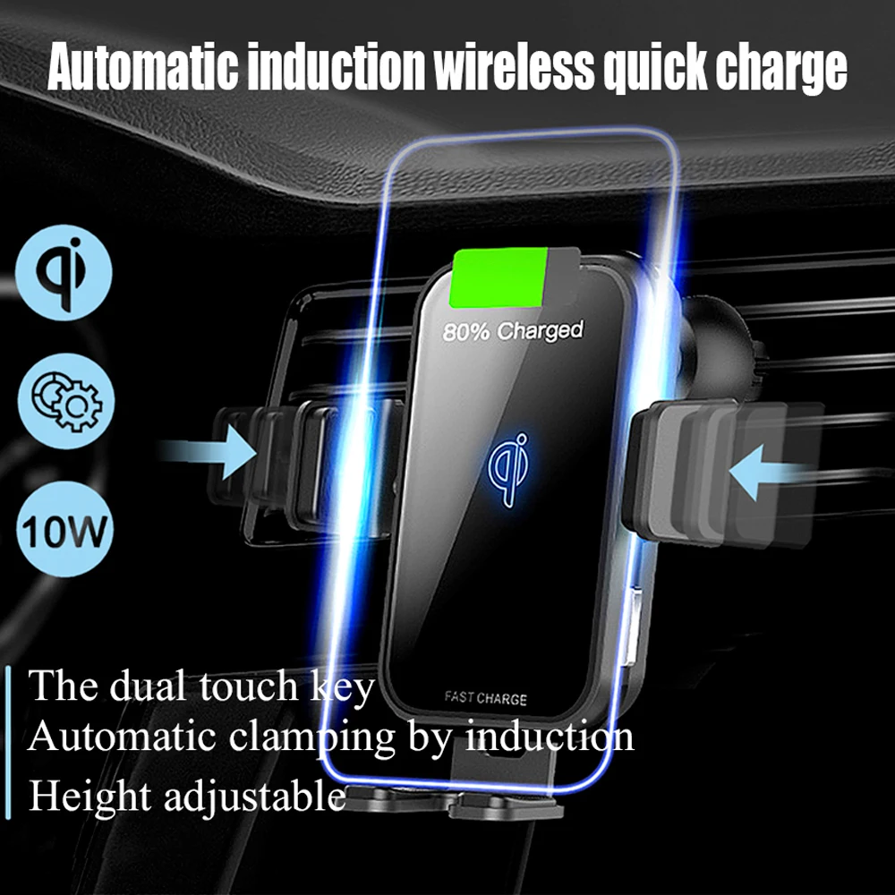 696 Y5 10W Qi Беспроводное Автомобильное быстрое зарядное устройство для iPhone 11/Xs/Xr/8