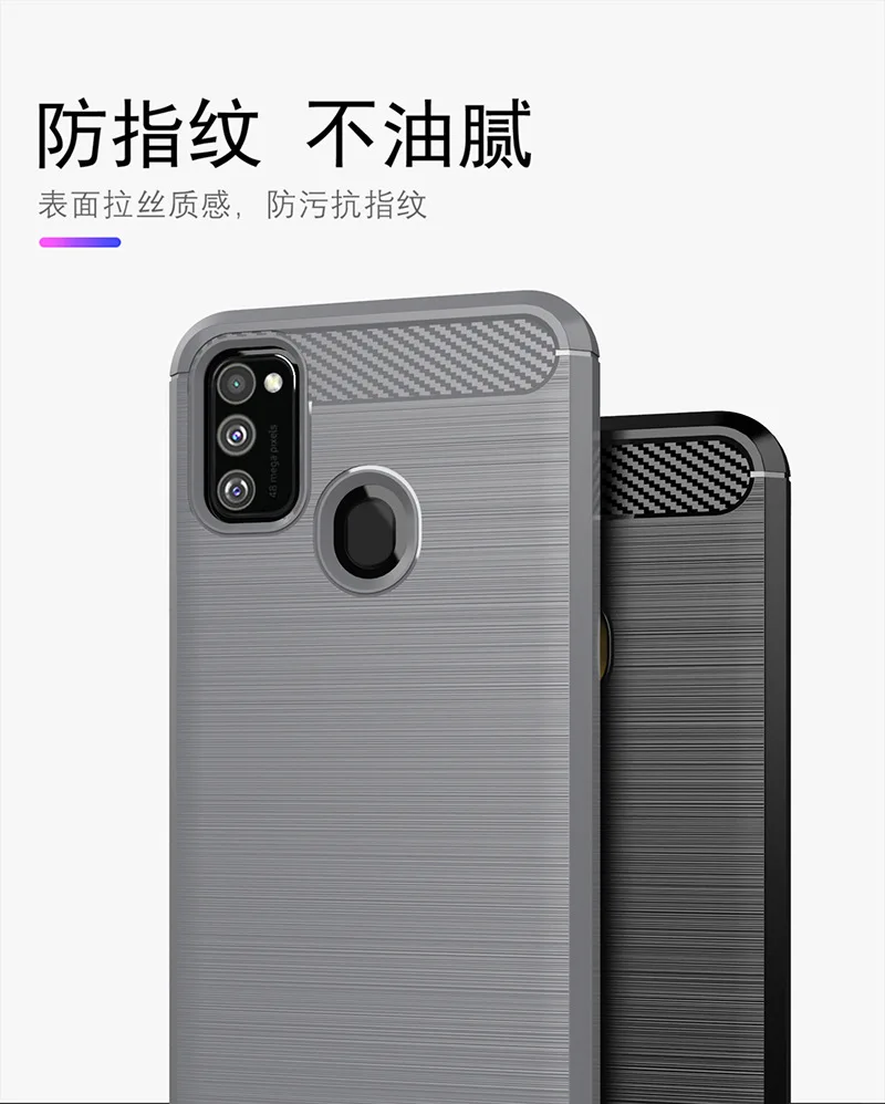 Для samsung Galaxy M30s M40S M60S M80S Чехол для мобильного телефона защитный чехол матовый узор Силиконовый противоударный мягкий чехол